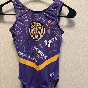 LSU LEOTARD- Purple and Gold